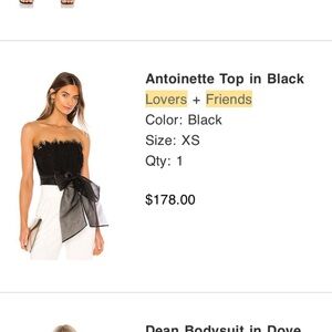 Lovers + Friends Black Lace Chemise